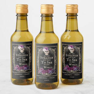 Nome Personalizado do Halloween do Caveira Floral