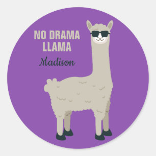 Nome personalizado do Llama legal e adesivos color