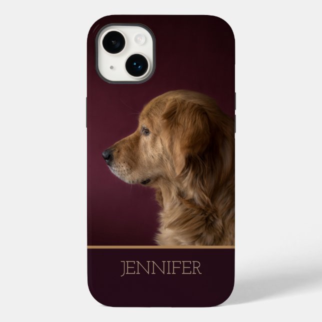 Nome Personalizado do ouro Retriever | Cão (Verso)