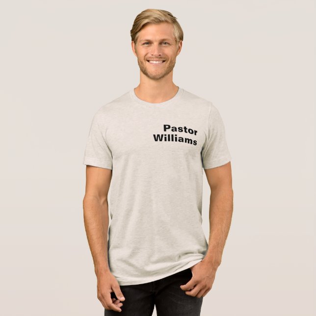 Nome Personalizado do Pastor (Frente Completa)