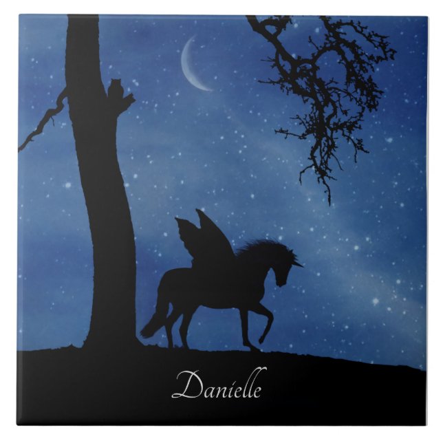 Nome Personalizado do Pegasus Unicorn para a Sala  (Frente)