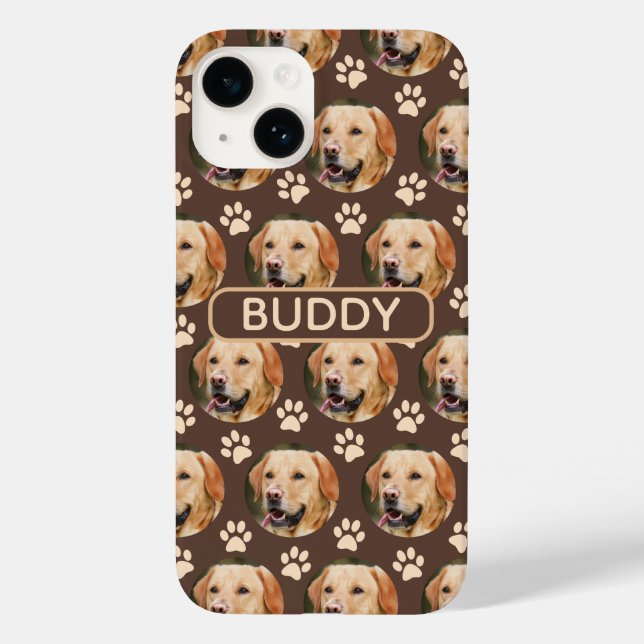 Nome Personalizado do Pet Photo Pattern (Verso)