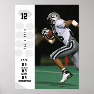 Nome personalizado do Poster de futebol, Imagem...