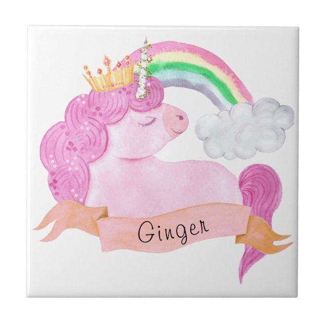 Nome Personalizado do 🌈 Rainbow Unicorn   (Frente)