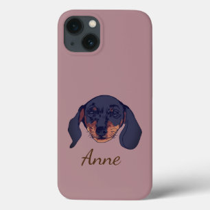 Nome Personalizado do Retrato do Dachshund dog