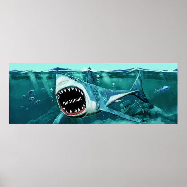 Nome personalizado do Shark Ascary poster (Frente)