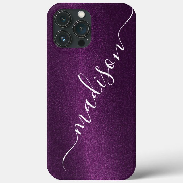 Nome Personalizado do Shimmer Glitter Roxo (Verso)