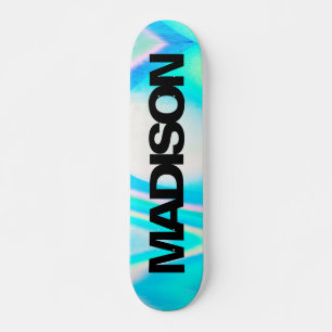 Nome personalizado do skate Turquoise Blue Wave