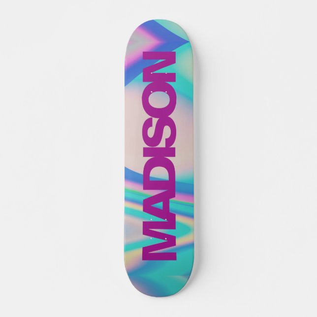 Nome Personalizado Do Skateboard Retro 90 Vaporwav (Frente)