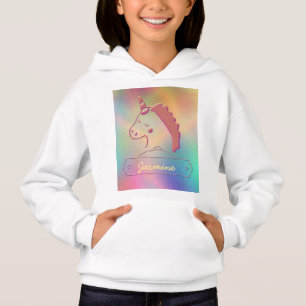 Nome Personalizado do Unicorn 3D Holográfico