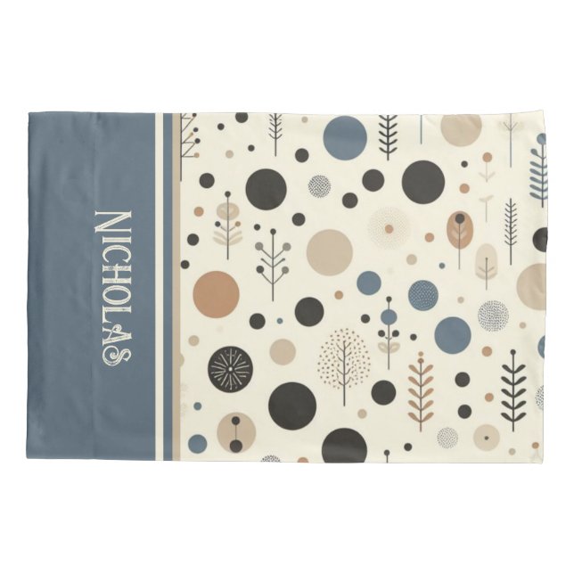 Nome Personalizado do Woodland Abstract (Traseira-Esquerda)