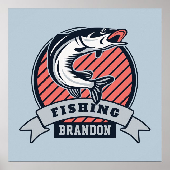 Nome personalizado e cor Fisher poster (Frente)