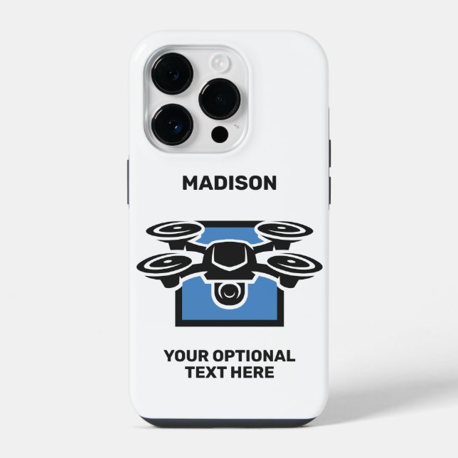 Nome Personalizado e Drone de Texto (Verso)