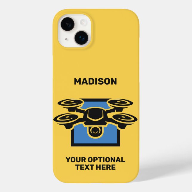 Nome Personalizado e Drone de Texto (Verso)