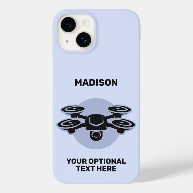 Nome Personalizado e Drone de Texto (Verso)