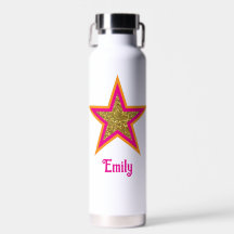 Nome personalizado elegante dourado brilho & estre