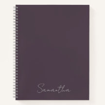 Nome Personalizado Elegante Taupe Roxo