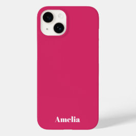 Nome Personalizado em roteiro branco fúcsia modern