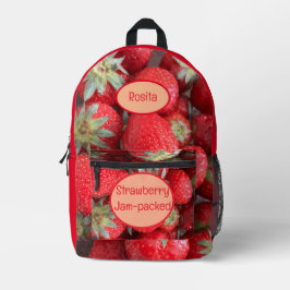 Nome Personalizado Engraçado Strawberry Jam-Packed