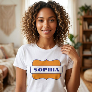 Nome Personalizado Estilo Retro Gráfico Personaliz