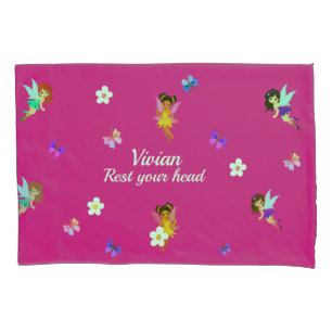 Nome personalizado Fairies Pillowcase