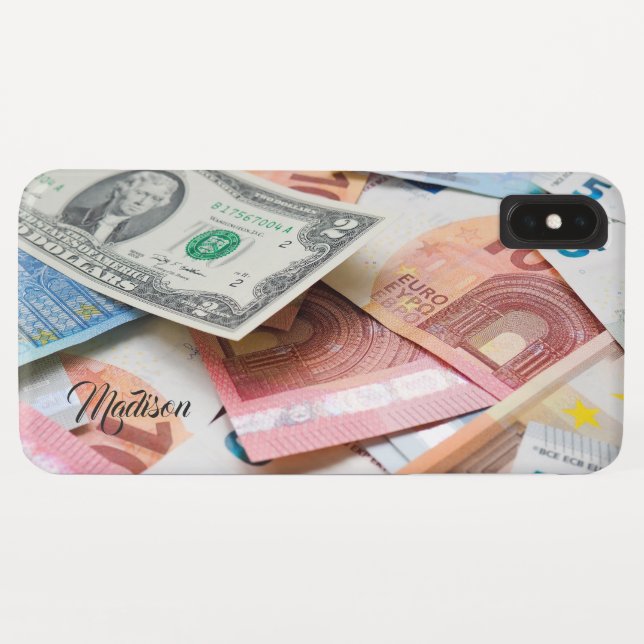 Nome personalizado Faux Money capa de telefone (Verso (Horizontal))