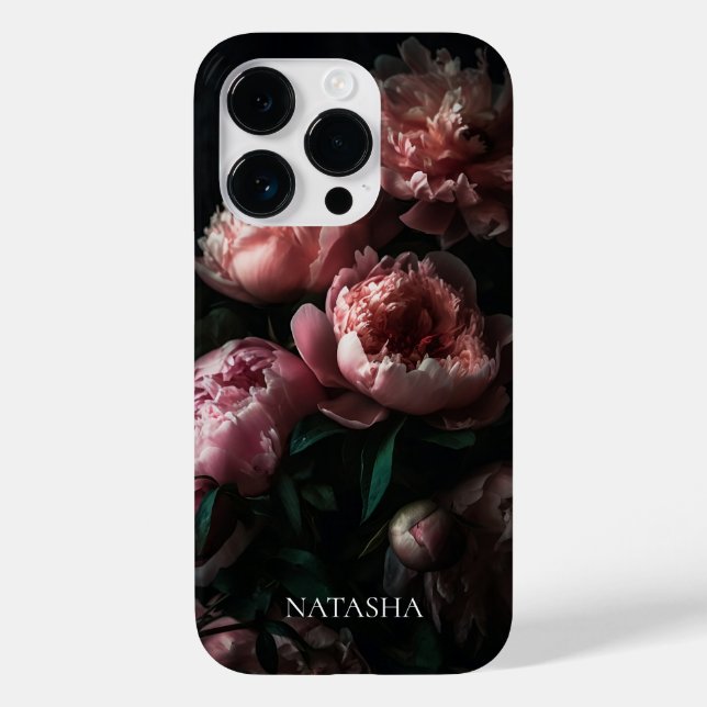 Nome Personalizado Feminino Floral Rosa Floral Ele (Verso)