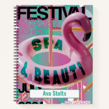 Nome personalizado Flamingo Float rosa