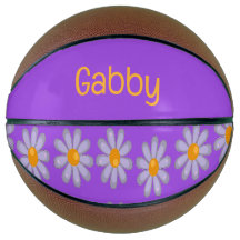 Nome personalizado flores azuis em roxo