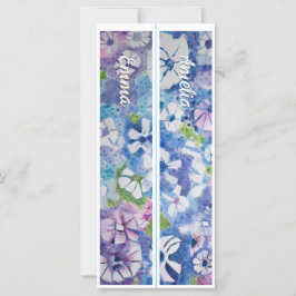 Nome Personalizado Flores Whimsical Dois Marcadore