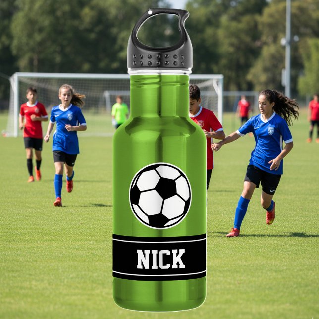 Nome personalizado garrafa de água esportiva (soccer water bottle)