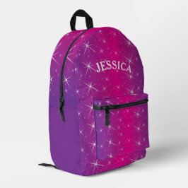 Nome Personalizado Glitter Roxo