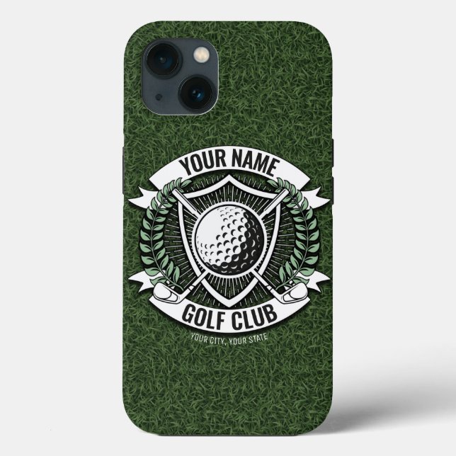 Nome Personalizado Golfer Golf Club Turf Clubhouse (Verso)