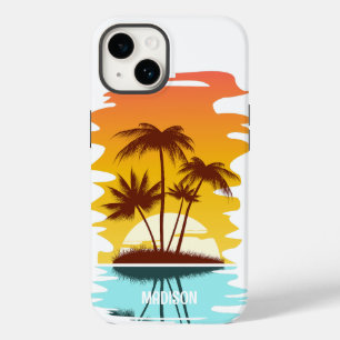Nome Personalizado Ilha Tropical Sunset