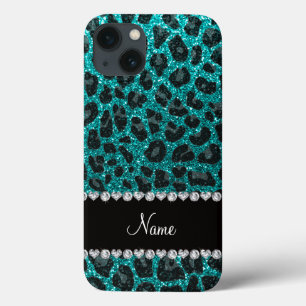 Nome personalizado impressão brilhante aqua glitte
