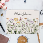 Nome Personalizado Jardim de Flor Selvagem<br><div class="desc">Traga um pouco de beleza natural para o seu espaço com a nossa cobertura de ar iPad do Jardim de Flores Selvagens. Descubra uma coleção encantadora de flores coloridas que trazem o charme da natureza para dentro. Ele adiciona um toque de elegância natural a qualquer cenário. Excelente como presente para...</div>