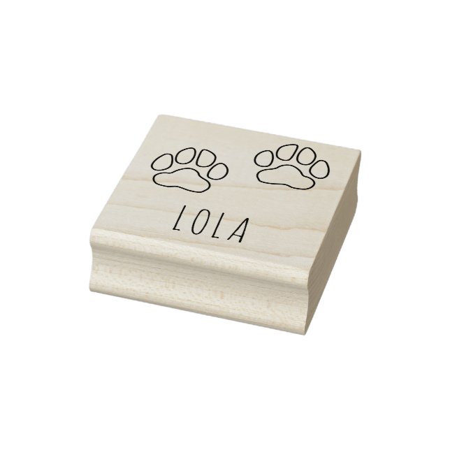 Nome Personalizado Lola Paw Imprimir Carimbo (Carimbo)