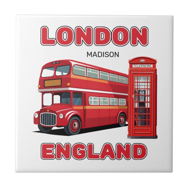 Nome Personalizado Londres Inglaterra (Frente)