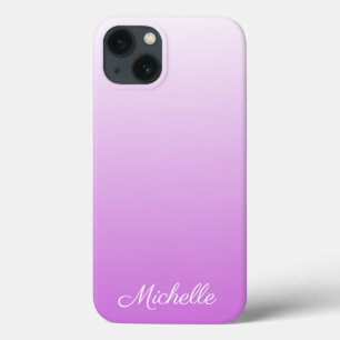 Nome personalizado Mate iPh roxo Lilac