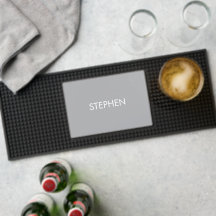 Nome personalizado minimalista cinza
