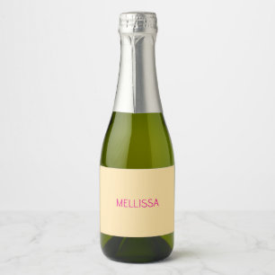 Nome personalizado minimalista creme