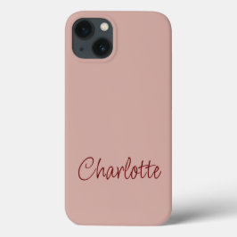 Nome Personalizado Mínimo Moderno - Rosa Dusty