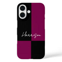 Nome Personalizado Mínimo Preto Preto do Bloco de 