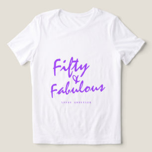 Nome Personalizado Moderno 50 Fabuloso 50º present