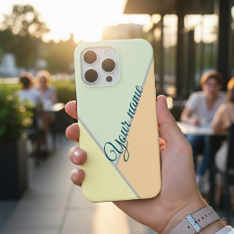 Nome Personalizado Moderno em Bloco de Cores Geomé