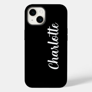 Nome Personalizado Moderno Minimalista Preto Estil