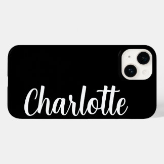 Nome Personalizado Moderno Minimalista Preto Estil