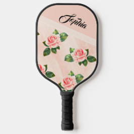 Nome Personalizado Moderno Rosa Rosa Rosa Flor Pre