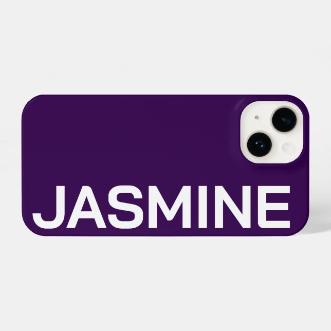 Nome Personalizado Monograma Mínimo Simples Modern (Verso Horizontal)