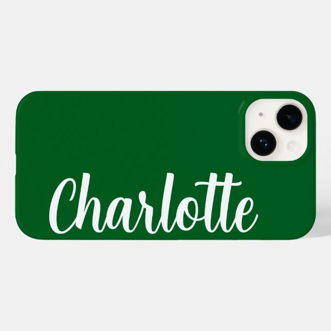 Nome personalizado Na moda moderno mínimo verde es (Verso (horizontal))